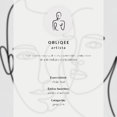 Poster Outline of a woman