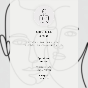 Poster Outline of a woman