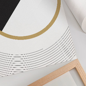 Wall print with a geometric composition