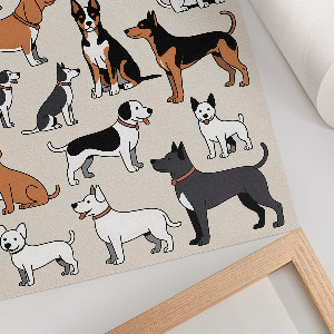 Art print Dog illustration