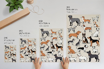 Art print Dog illustration