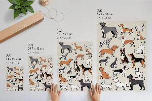 Art print Dog illustration