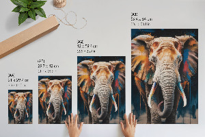 Elephant poster in color