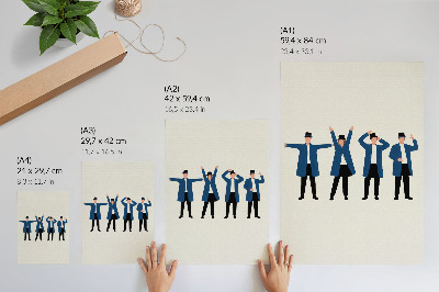 Wall print Quartet