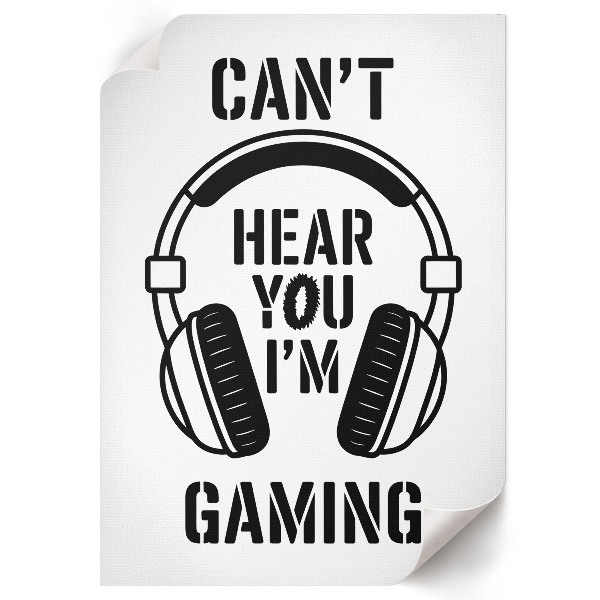 Art print Gamer's text