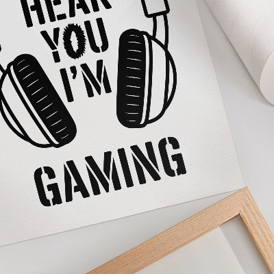 Art print Gamer's text