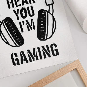 Art print Gamer's text
