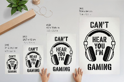 Art print Gamer's text