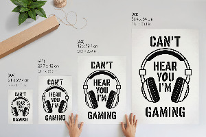 Art print Gamer's text