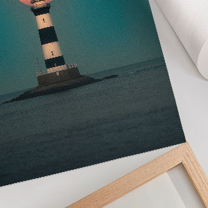Decorative poster The Lighthouse and the Moon