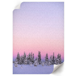 Winter landscape wall art
