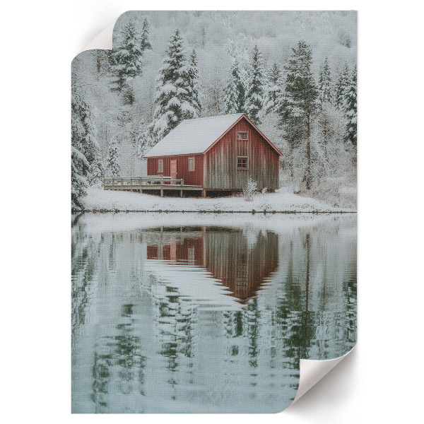 Art print Winter landscape
