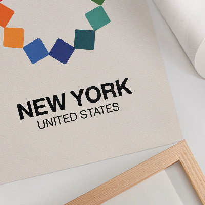 Wall print New York illustration