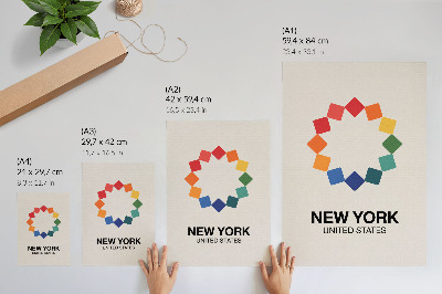 Wall print New York illustration