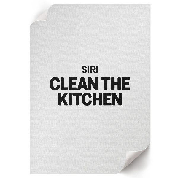 Decorative poster with a kitchen theme