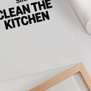 Decorative poster with a kitchen theme