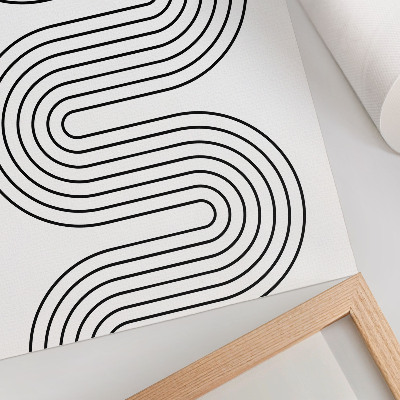 Decorative poster Curved lines