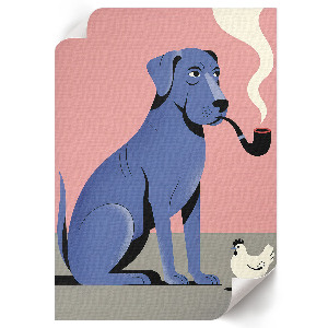 Wall art The Dog and the Chicken