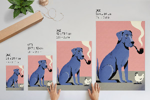 Wall art The Dog and the Chicken