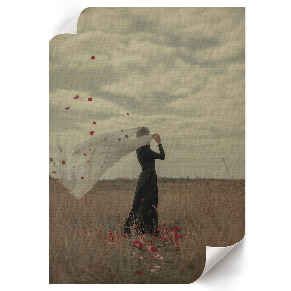 Wall print featuring a field figure