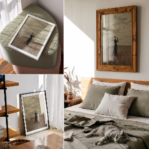 Wall print Field figure