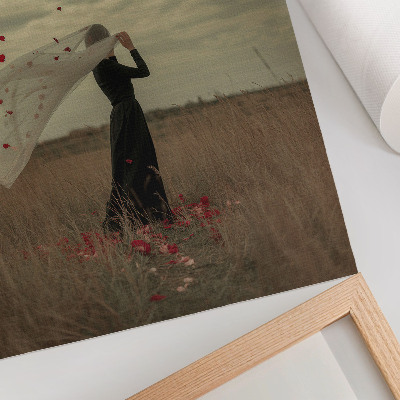 Wall print Field figure