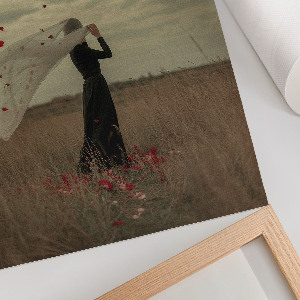 Wall print featuring a field figure
