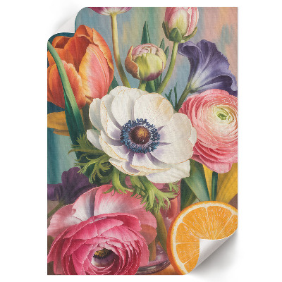 Art print Colorful flowers