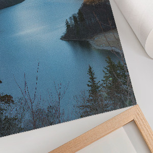 Wall print with a mountain landscape