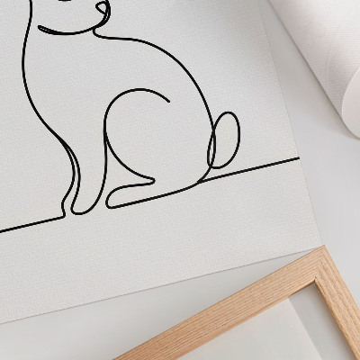 Decorative poster Rabbit outline