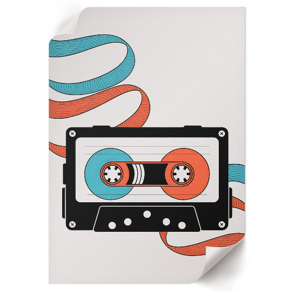 Retro cassette wall art
