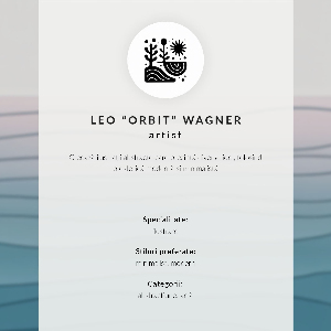 Wall print in vinyl art style