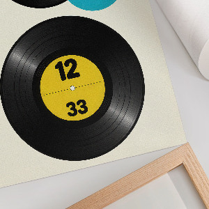 Wall print in vinyl art style