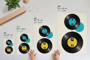 Wall print in vinyl art style