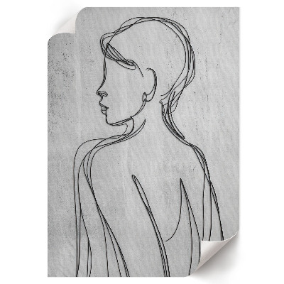 Decorative poster Minimalist profile