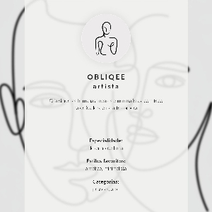 Poster showing a face profile