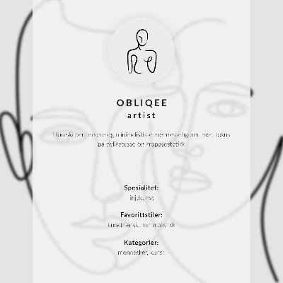 Poster Face profile