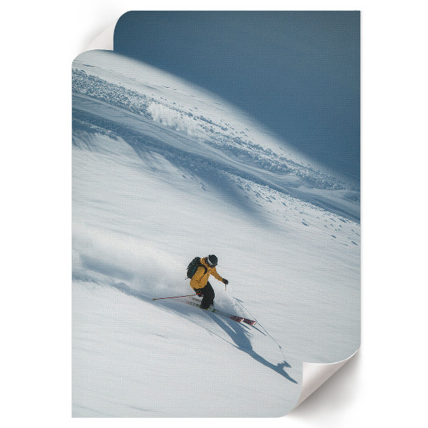 Decorative poster titled "Winter Descent"