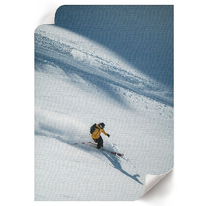 Decorative poster Winter descent