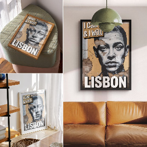 Wall print Lisbon Mural