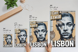 Wall print Lisbon Mural
