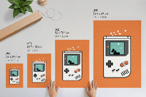 Retro Game Boy wall art