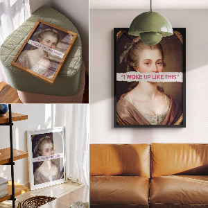 Retro wall print