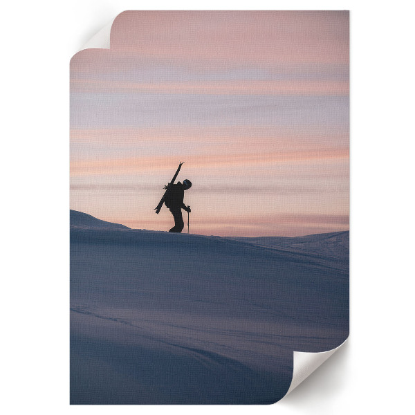 Art print Winter sunset