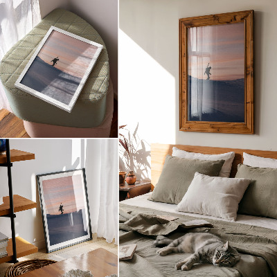 Art print Winter sunset