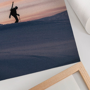 Art print Winter sunset