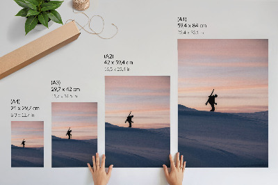 Art print Winter sunset