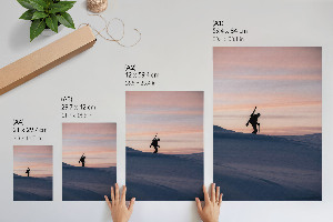 Art print Winter sunset