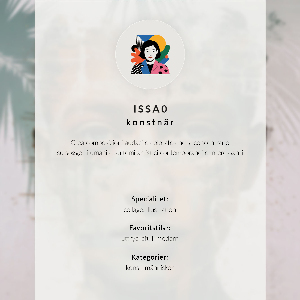 Decorative poster Surrealist portrait