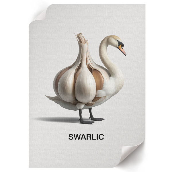 Art print Swan garlic